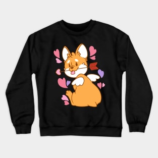 Cupid Corgi Crewneck Sweatshirt